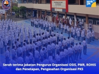 Serah Terima Jabatan  Pengurus Organisasi SISWA SMK Baitussalam