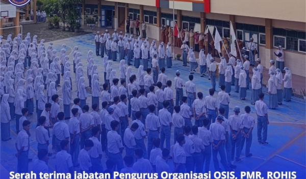 Serah Terima Jabatan  Pengurus Organisasi SISWA SMK Baitussalam